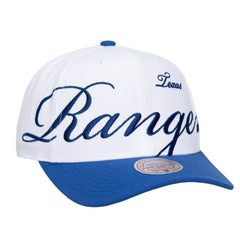 Texas Rangers Mitchell & Ness Unisex XL Script Pro Crown Adjustable Hat Outlet