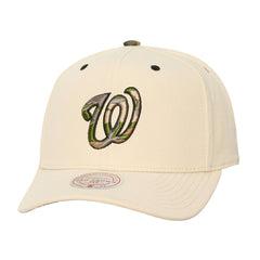 Washington Nationals Mitchell & Ness Unisex Camo Logo Pro Crown Snapback Hat Sale