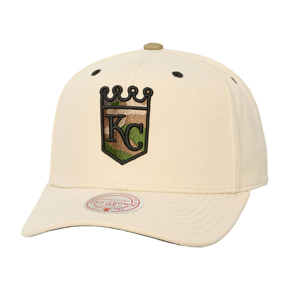 Kansas City Royals Mitchell & Ness Unisex Camo Logo Pro Crown Snapback Hat Online
