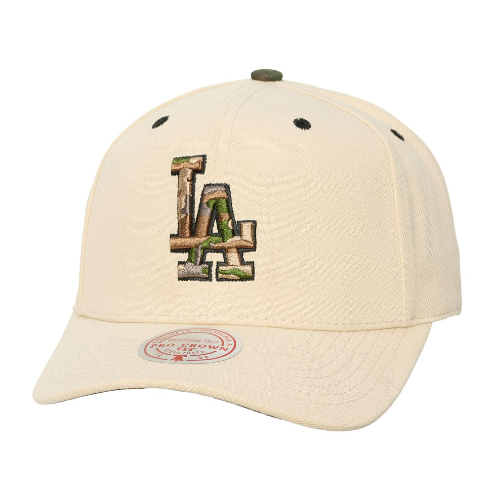 Los Angeles Dodgers Mitchell & Ness Unisex Camo Logo Pro Crown Snapback Hat Sale