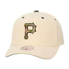 Pittsburgh Pirates Mitchell & Ness Unisex Camo Logo Pro Crown Snapback Hat Outlet
