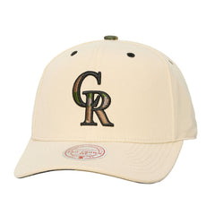 Colorado Rockies Mitchell & Ness Unisex Camo Logo Pro Crown Snapback Hat Discount