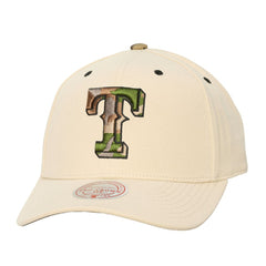 Texas Rangers Mitchell & Ness Unisex Camo Logo Pro Crown Snapback Hat Outlet