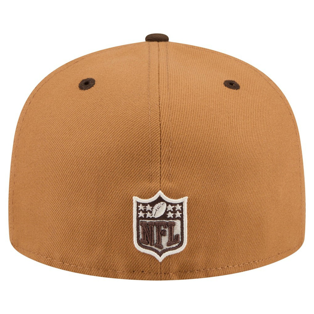 Washington Commanders New Era Two-Tone Walnut 59FIFTY Fitted Hat - Light Brown/Dark Brown - NFL