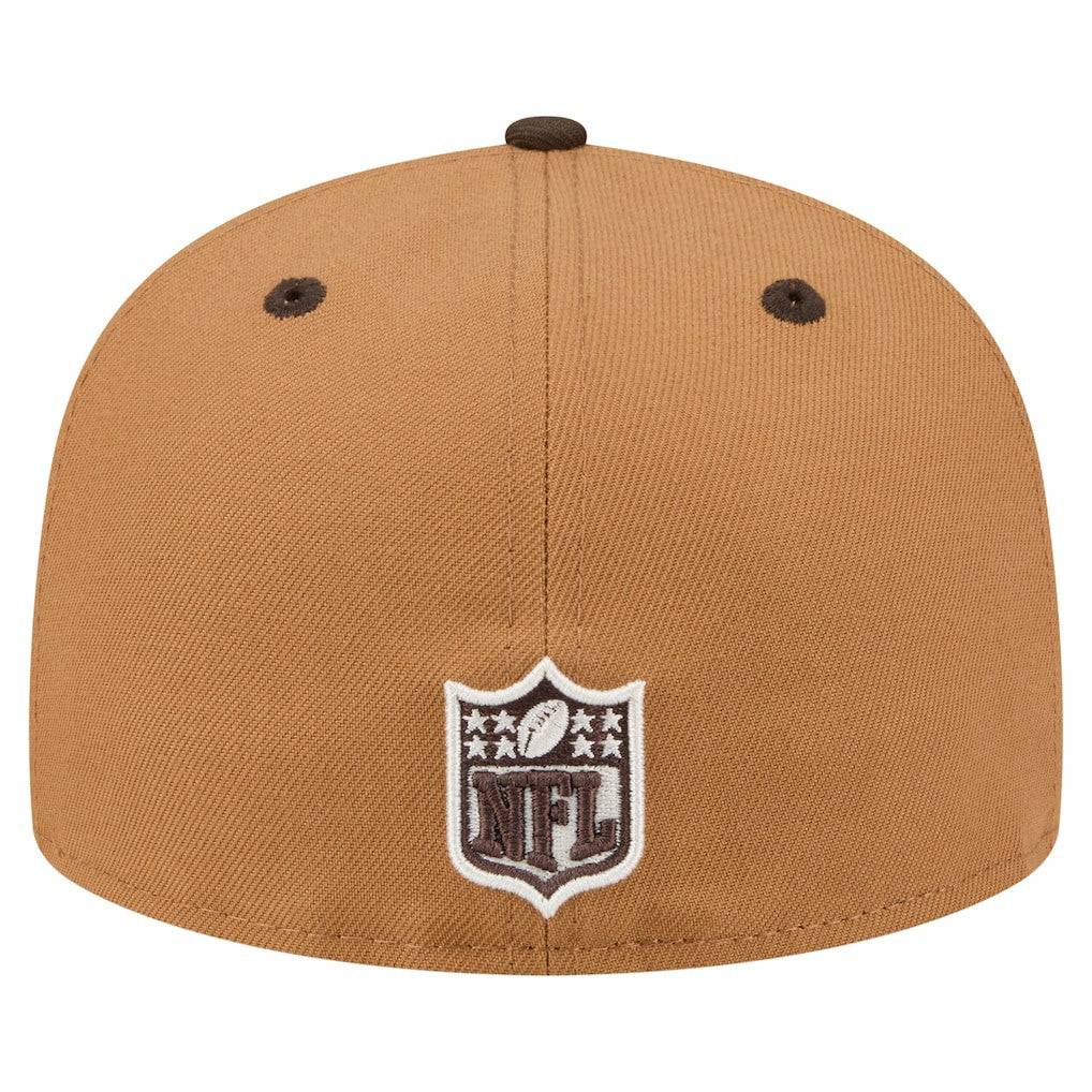 Arizona Cardinals New Era Two-Tone Walnut 59FIFTY Fitted Hat - Light Brown/Dark Brown - NFL