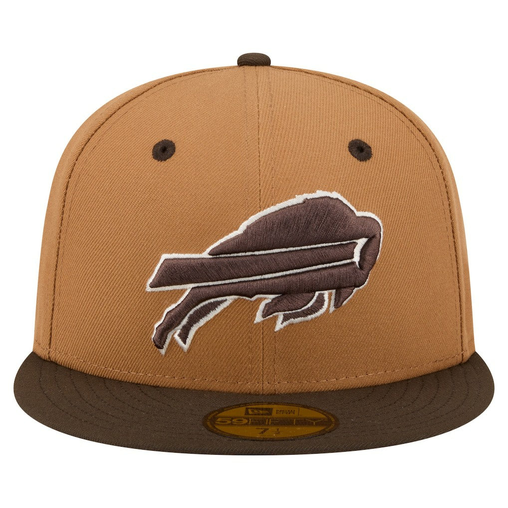 Buffalo Bills New Era Two-Tone Walnut 59FIFTY Fitted Hat - Light Brown/Dark Brown - NFL