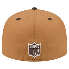 Chicago Bears New Era Two-Tone Walnut 59FIFTY Fitted Hat - Light Brown/Dark Brown - NFL