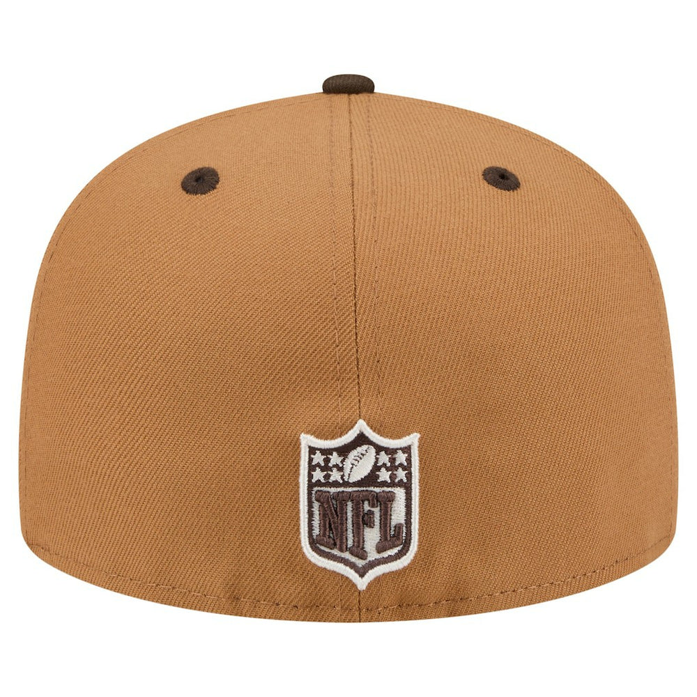 Cincinnati Bengals New Era Two-Tone Walnut 59FIFTY Fitted Hat - Light Brown/Dark Brown - NFL