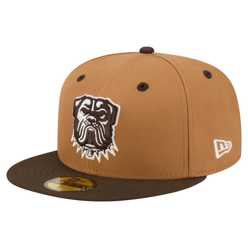 Cleveland Browns New Era Two-Tone Walnut 59FIFTY Fitted Hat - Light Brown/Dark Brown - NFL