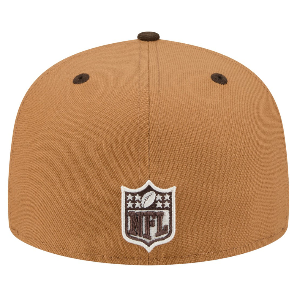 Green Bay Packers New Era Two-Tone Walnut 59FIFTY Fitted Hat - Light Brown/Dark Brown - NFL