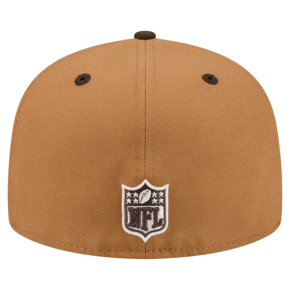 Houston Texans New Era Two-Tone Walnut 59FIFTY Fitted Hat - Light Brown/Dark Brown - NFL