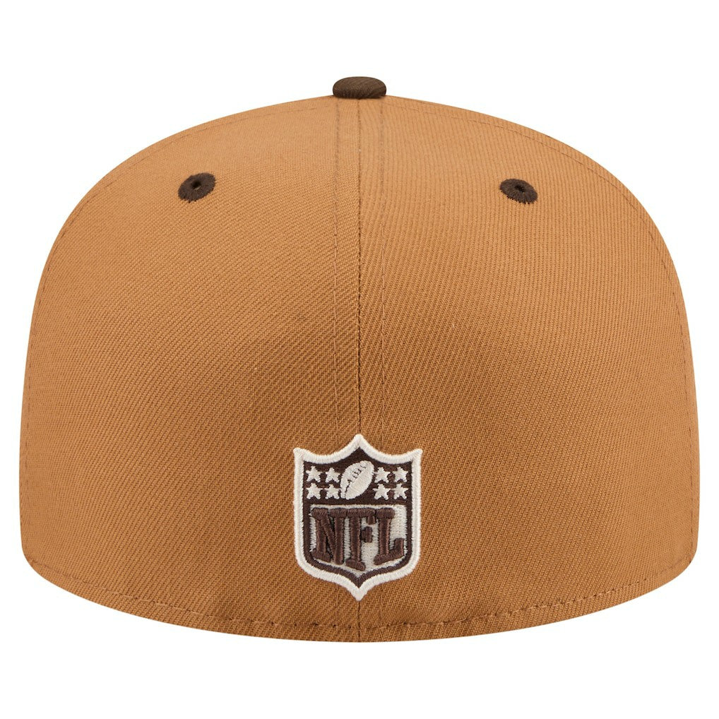 Indianapolis Colts New Era Two-Tone Walnut 59FIFTY Fitted Hat - Light Brown/Dark Brown - NFL