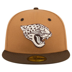Jacksonville Jaguars New Era Two-Tone Walnut 59FIFTY Fitted Hat - Light Brown/Dark Brown - NFL