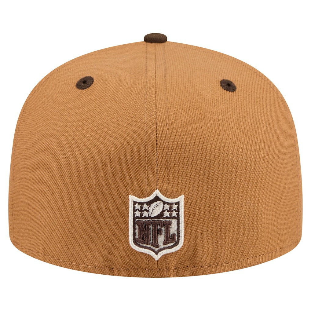 Jacksonville Jaguars New Era Two-Tone Walnut 59FIFTY Fitted Hat - Light Brown/Dark Brown - NFL