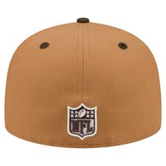 Los Angeles Chargers New Era Two-Tone Walnut 59FIFTY Fitted Hat - Light Brown/Dark Brown - NFL