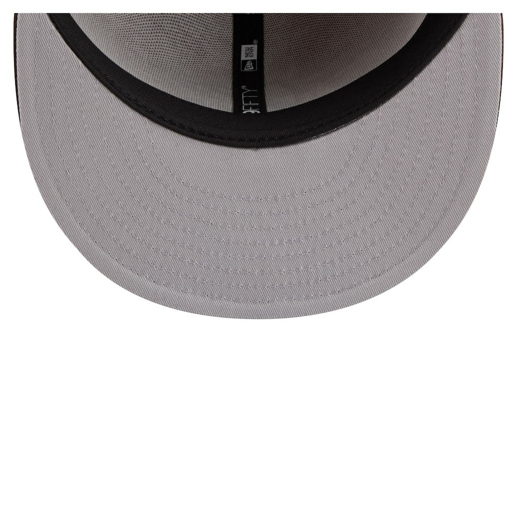 Miami Dolphins New Era Two-Tone Walnut 59FIFTY Fitted Hat - Light Brown/Dark Brown - NFL