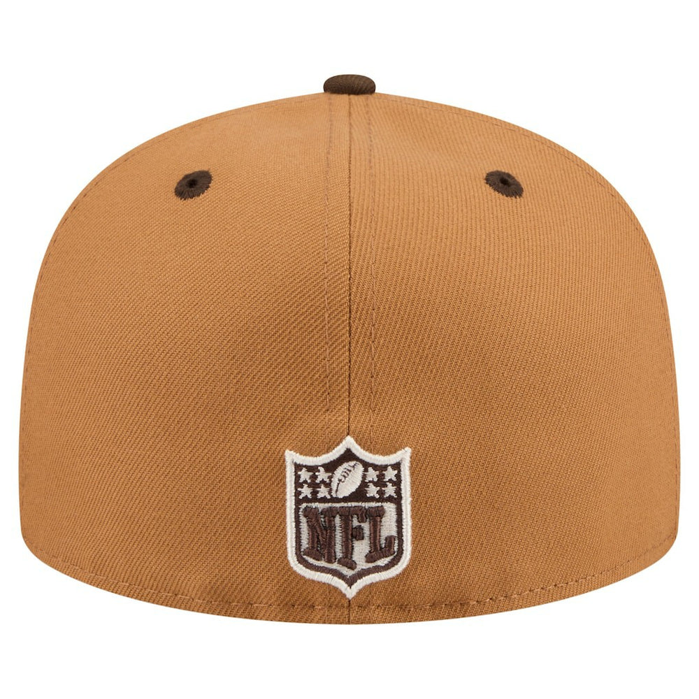Minnesota Vikings New Era Two-Tone Walnut 59FIFTY Fitted Hat - Light Brown/Dark Brown - NFL