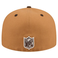 Minnesota Vikings New Era Two-Tone Walnut 59FIFTY Fitted Hat - Light Brown/Dark Brown - NFL