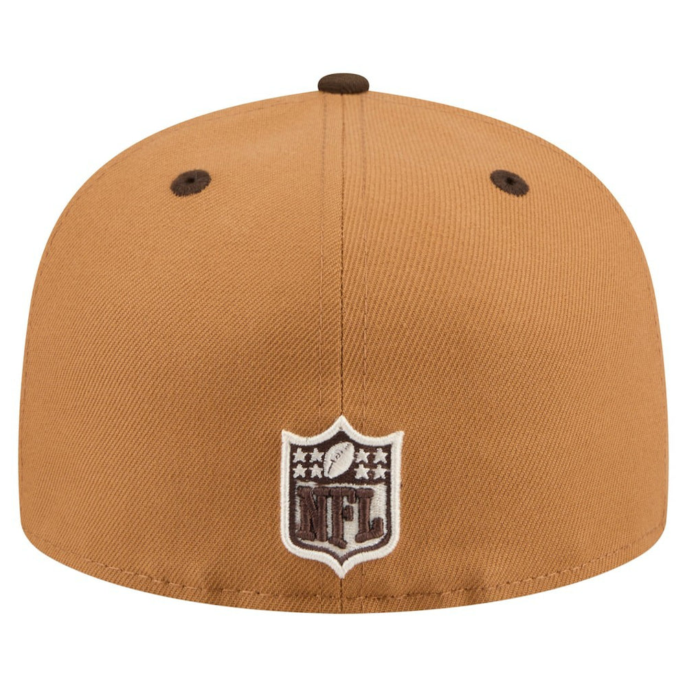 New Orleans Saints New Era Two-Tone Walnut 59FIFTY Fitted Hat - Light Brown/Dark Brown - NFL