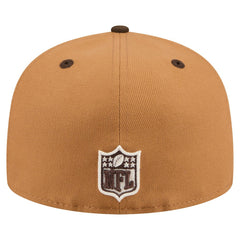 New Orleans Saints New Era Two-Tone Walnut 59FIFTY Fitted Hat - Light Brown/Dark Brown - NFL