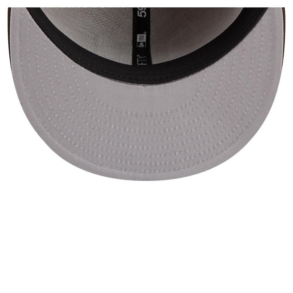 New York Giants New Era Two-Tone Walnut 59FIFTY Fitted Hat - Light Brown/Dark Brown - NFL