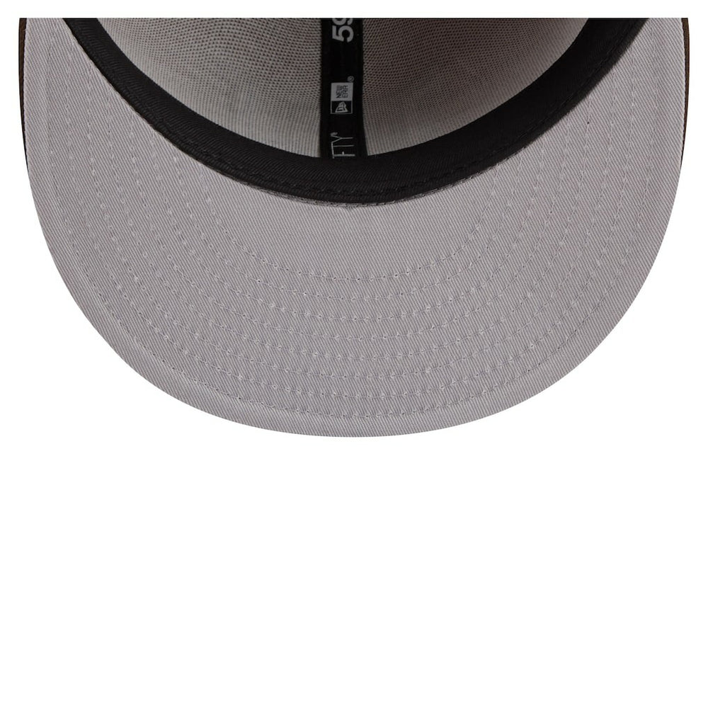 New York Giants New Era Two-Tone Walnut 59FIFTY Fitted Hat - Light Brown/Dark Brown - NFL