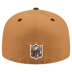 New York Jets New Era Two-Tone Walnut 59FIFTY Fitted Hat - Light Brown/Dark Brown - NFL
