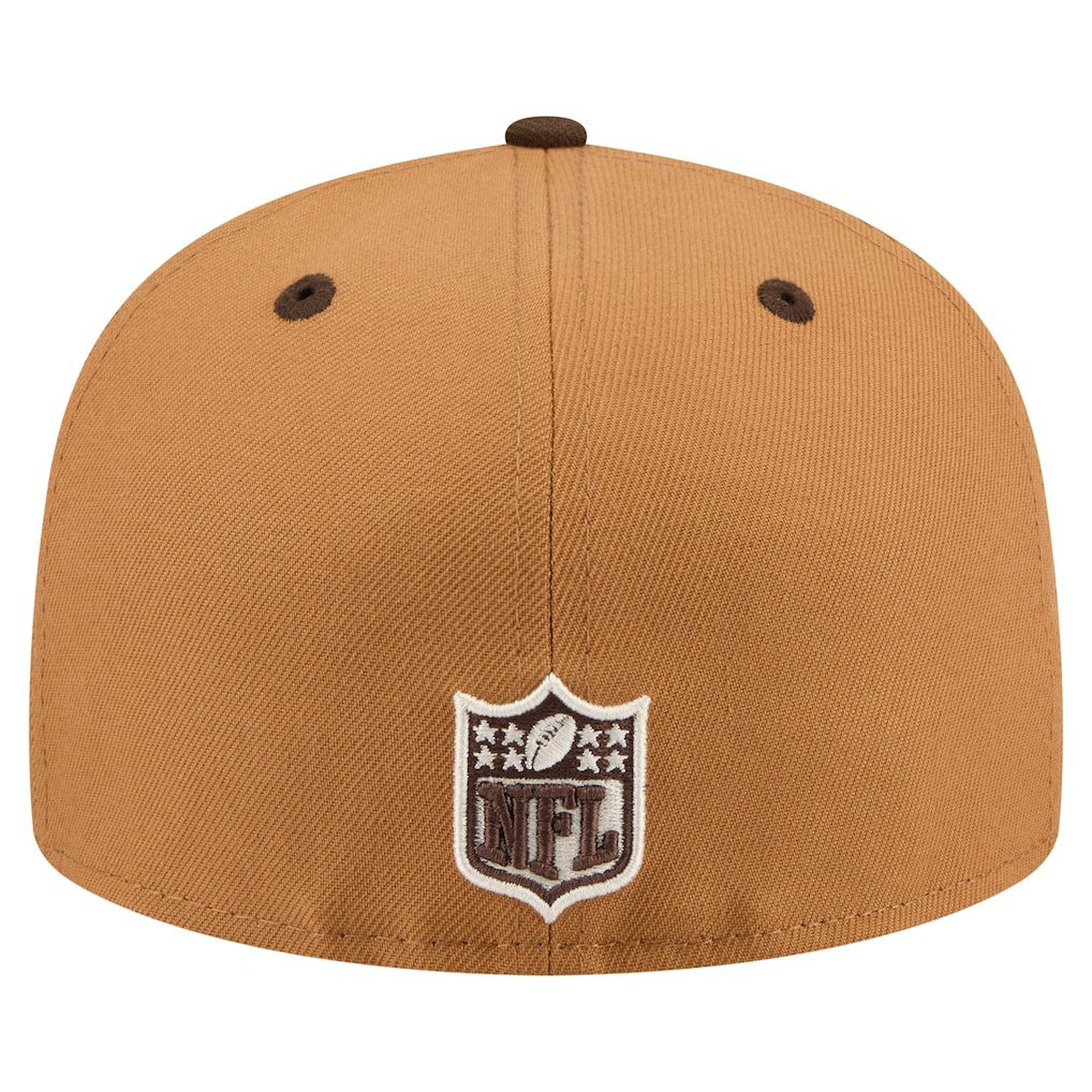 San Francisco 49ers New Era Two-Tone Walnut 59FIFTY Fitted Hat - Light Brown/Dark Brown - NFL