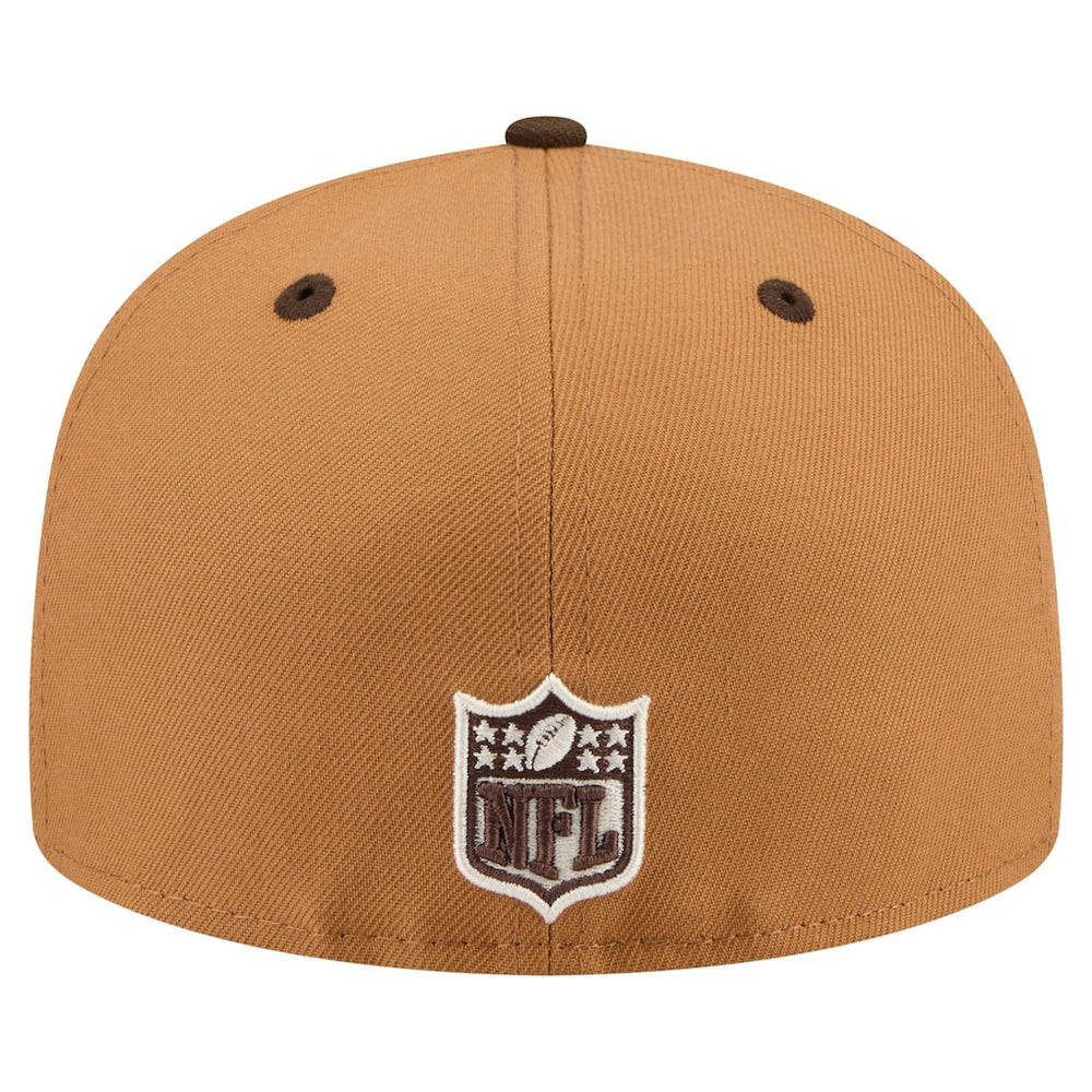San Francisco 49ers New Era Two-Tone Walnut 59FIFTY Fitted Hat - Light Brown/Dark Brown - NFL