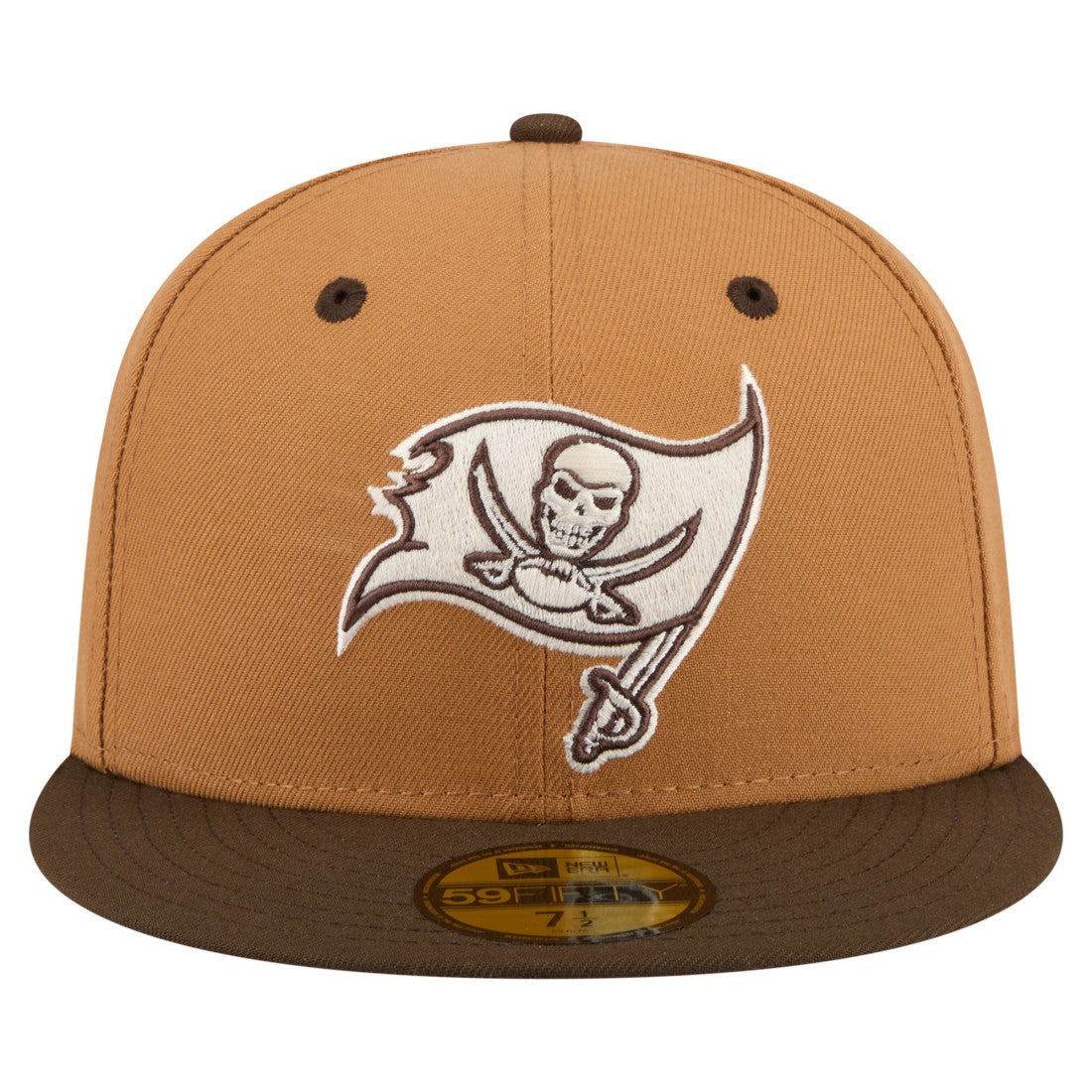 Tampa Bay Buccaneers New Era Two-Tone Walnut 59FIFTY Fitted Hat - Light Brown/Dark Brown - NFL