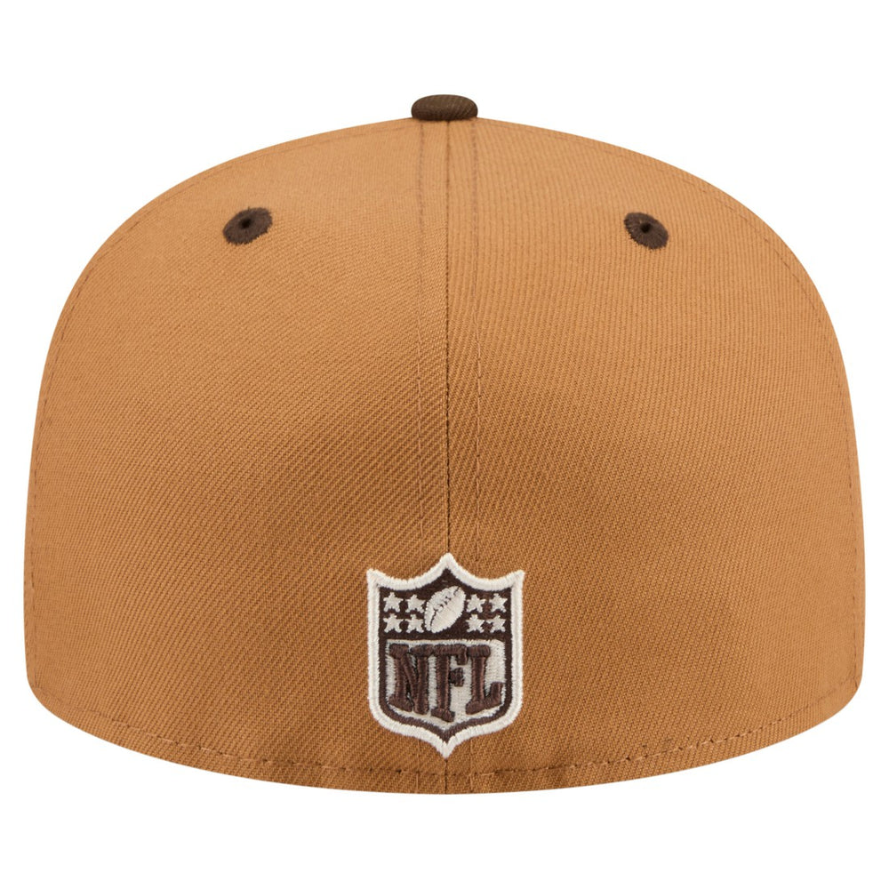 Tampa Bay Buccaneers New Era Two-Tone Walnut 59FIFTY Fitted Hat - Light Brown/Dark Brown - NFL