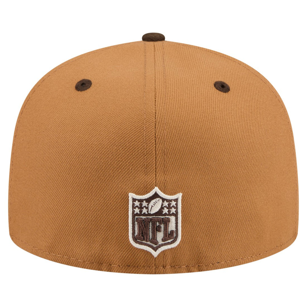 Tennessee Titans New Era Two-Tone Walnut 59FIFTY Fitted Hat - Light Brown/Dark Brown - NFL