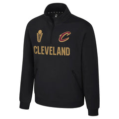 Cleveland Cavaliers Stadium Essentials Unisex First Team Trainer Quarter-Zip Pullover Black