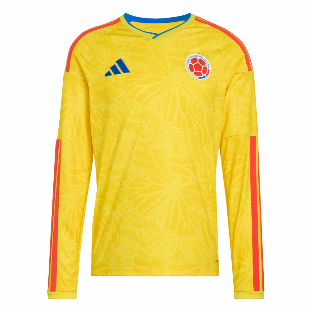 Adidas - Colombia National Team FIFA x World Cup 2026 Home Replica Long Sleeve Jersey - Yellow