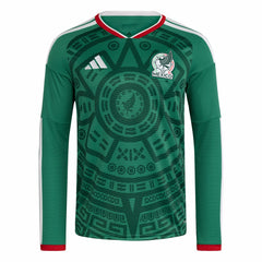 Adidas - Mexico National Team FIFA x World Cup 2026 Home Replica Long Sleeve Jersey - Green