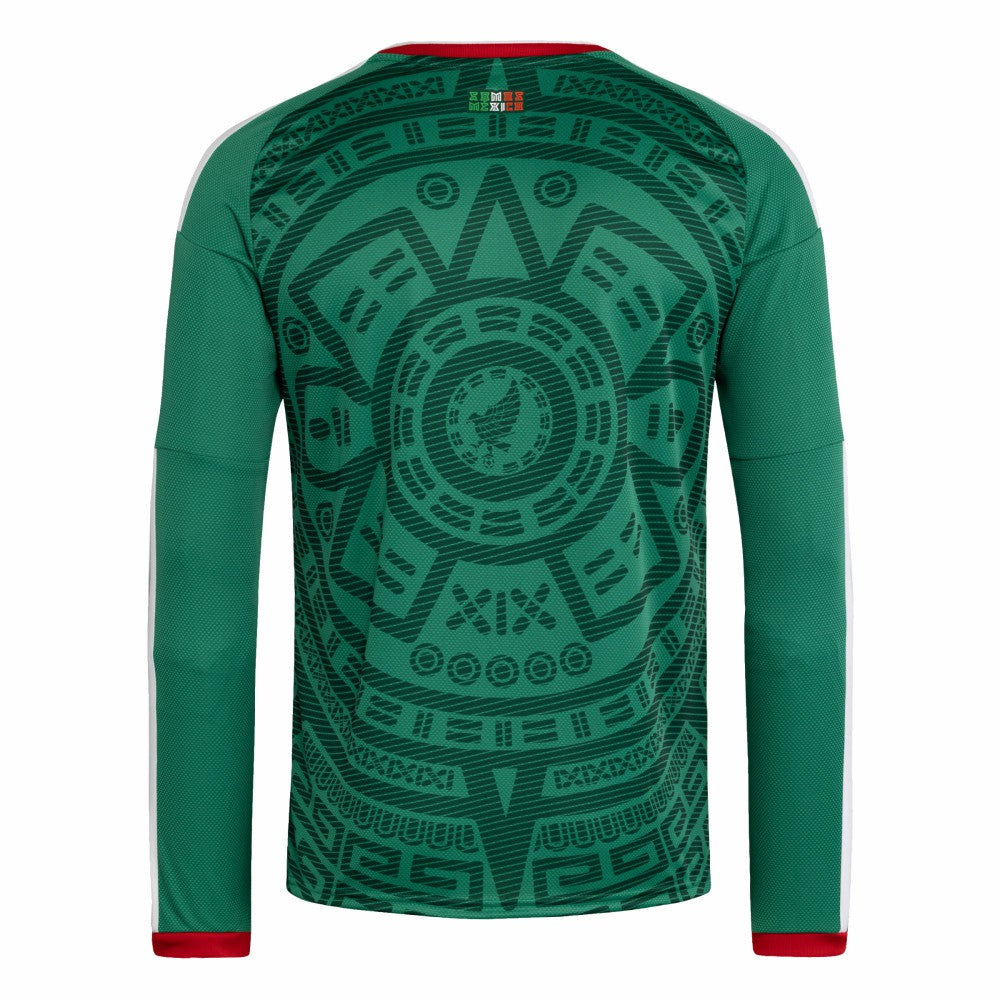 Adidas - Mexico National Team FIFA x World Cup 2026 Home Replica Long Sleeve Jersey - Green