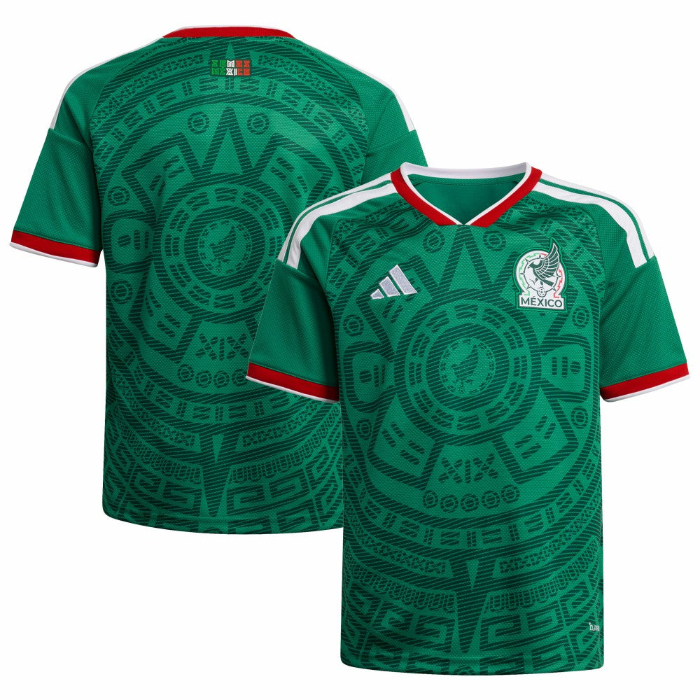Adidas - Mexico National Team Youth FIFA x World Cup 2026 Home Replica Jersey - Green
