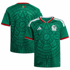 Adidas - Mexico National Team Youth FIFA x World Cup 2026 Home Replica Jersey - Green