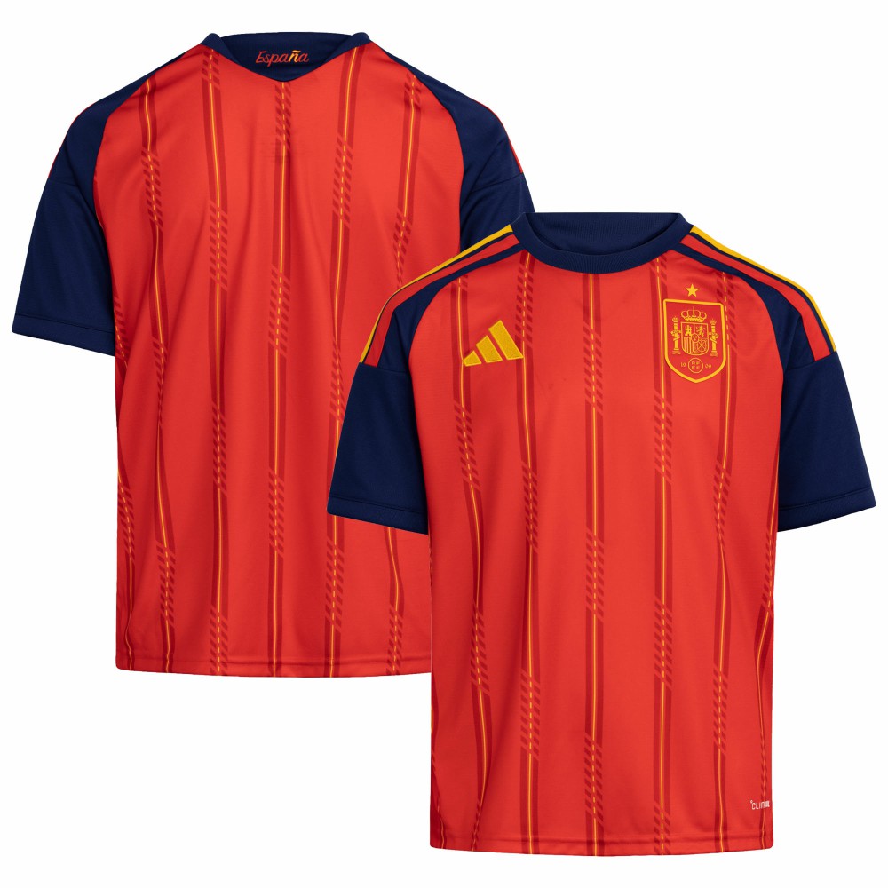 Adidas - Spain National Team Youth FIFA x World Cup 2026 Home Replica Jersey - Red