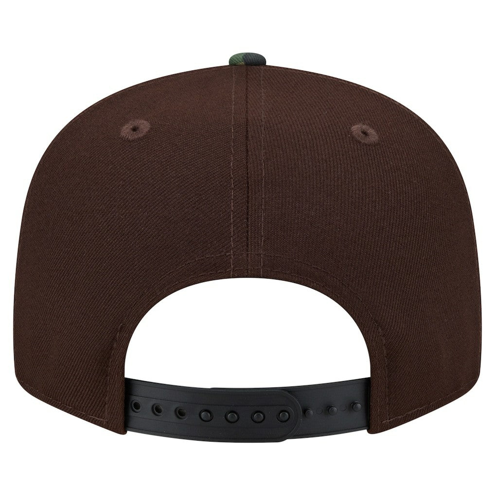 Miami Dolphins Adult Burnt Wood Camo 9FIFTY Snapback Hat - Dark Brown - NFL