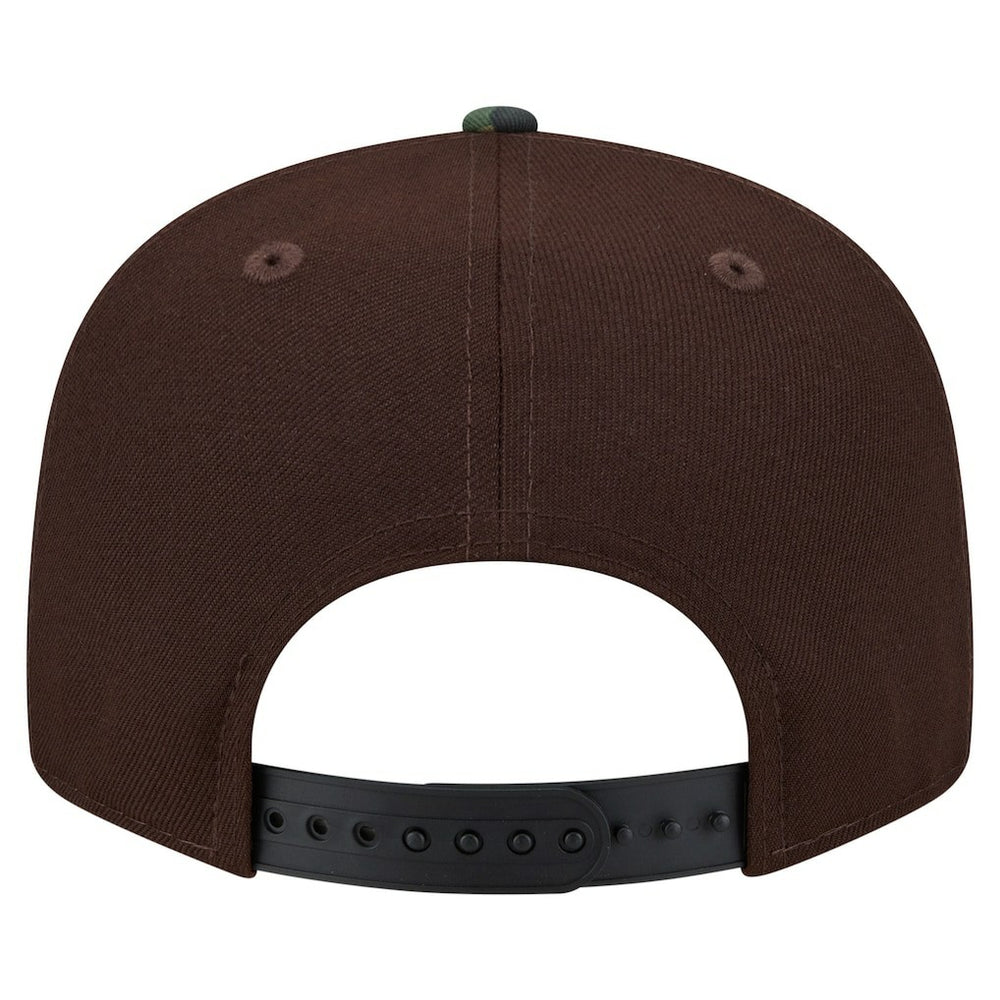 Miami Dolphins Adult Burnt Wood Camo 9FIFTY Snapback Hat - Dark Brown - NFL