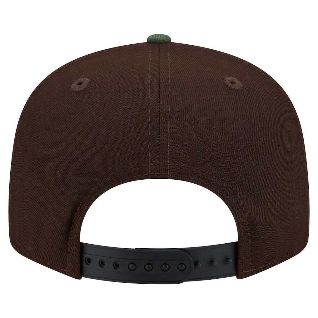 Minnesota Vikings Adult Burnt Wood Camo 9FIFTY Snapback Hat - Dark Brown - NFL