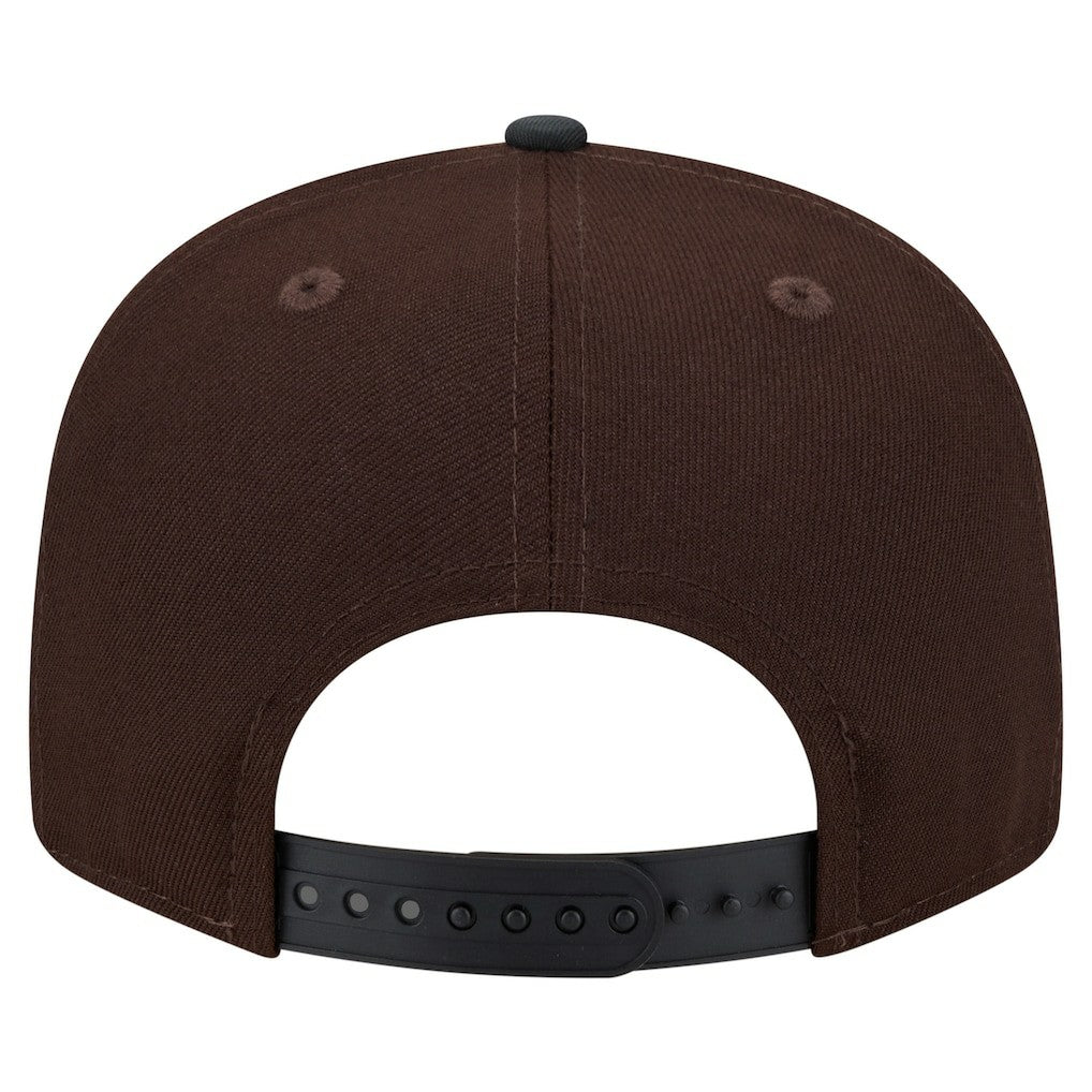 New England Patriots Adult Burnt Wood Camo 9FIFTY Snapback Hat - Dark Brown - NFL
