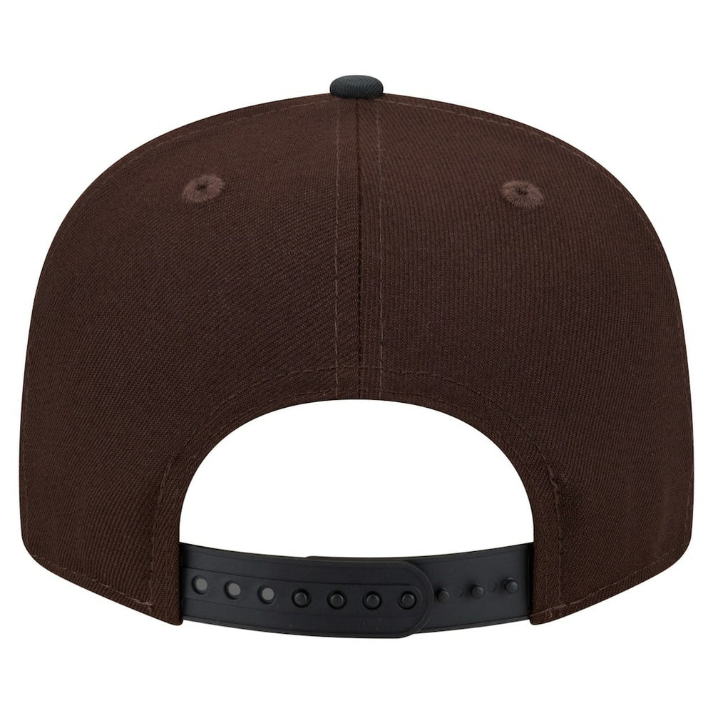 New England Patriots Adult Burnt Wood Camo 9FIFTY Snapback Hat - Dark Brown - NFL
