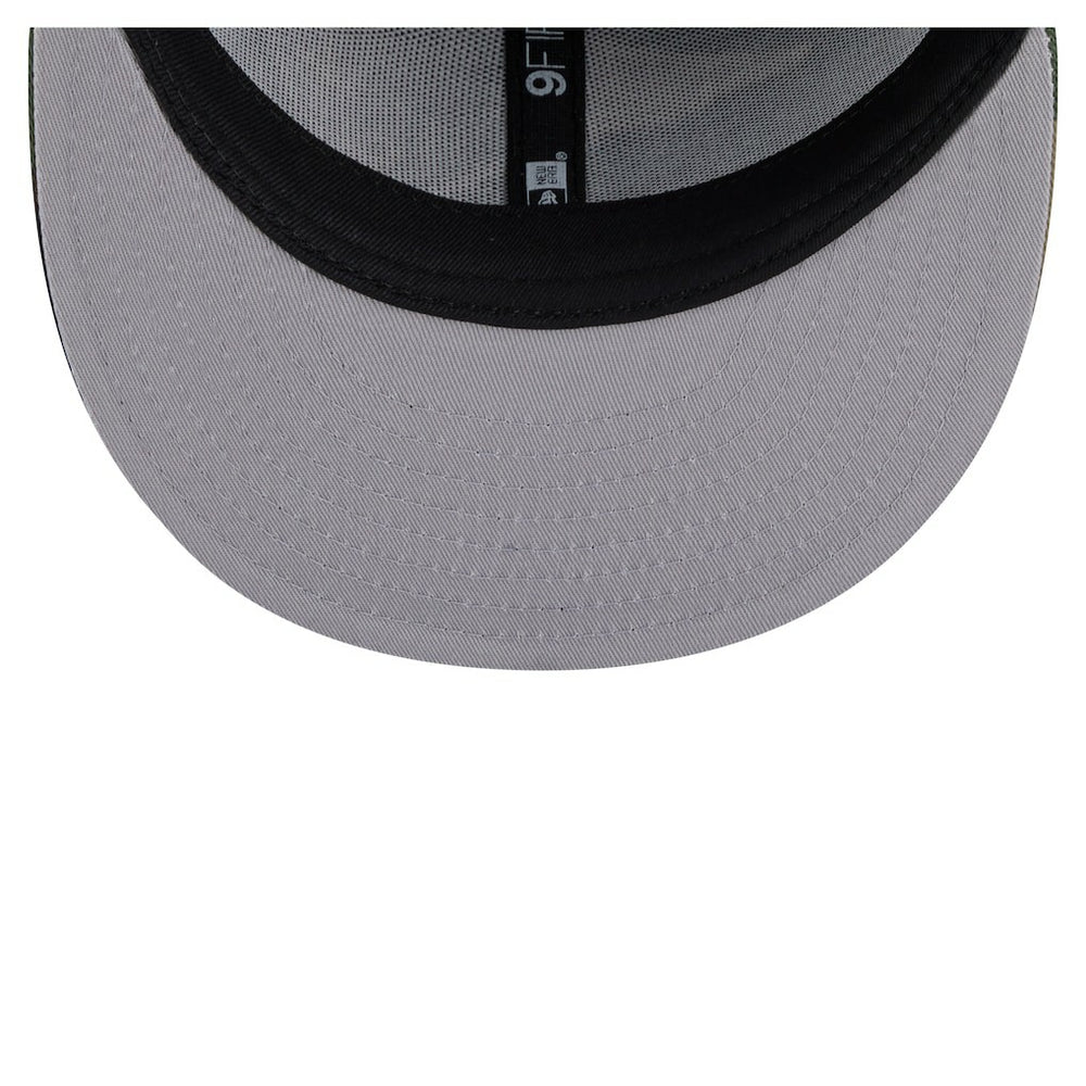 New England Patriots Adult Burnt Wood Camo 9FIFTY Snapback Hat - Dark Brown - NFL