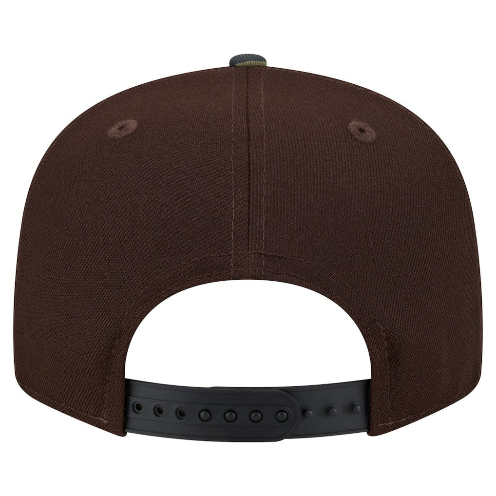 New York Giants Adult Burnt Wood Camo 9FIFTY Snapback Hat - Dark Brown - NFL