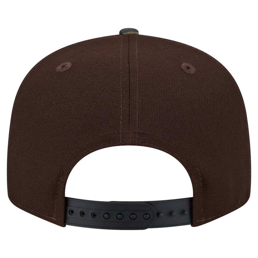 New York Giants Adult Burnt Wood Camo 9FIFTY Snapback Hat - Dark Brown - NFL