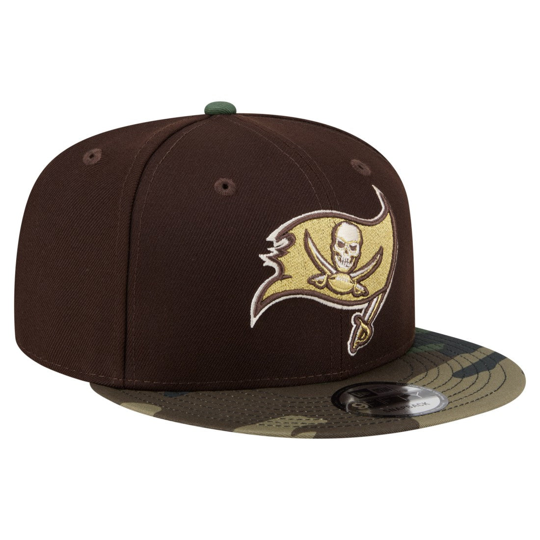 Tampa Bay Buccaneers Adult Burnt Wood Camo 9FIFTY Snapback Hat - Dark Brown - NFL