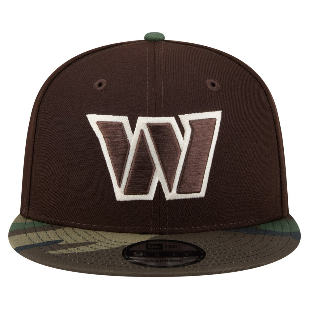 Washington Commanders Adult Burnt Wood Camo 9FIFTY Snapback Hat - Dark Brown - NFL