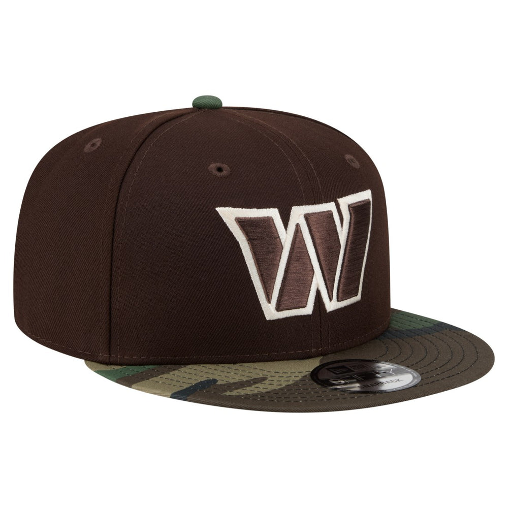 Washington Commanders Adult Burnt Wood Camo 9FIFTY Snapback Hat - Dark Brown - NFL